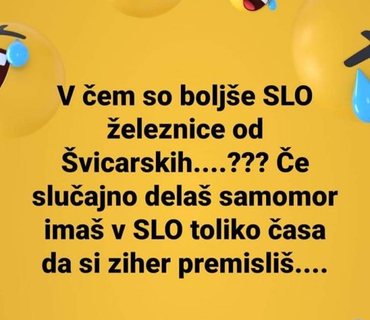 Razlika med slovenskimi in švicarskimi železnicami 🙈