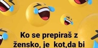 prepir z žensko