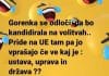 gorenjka se odloči, da bo volila