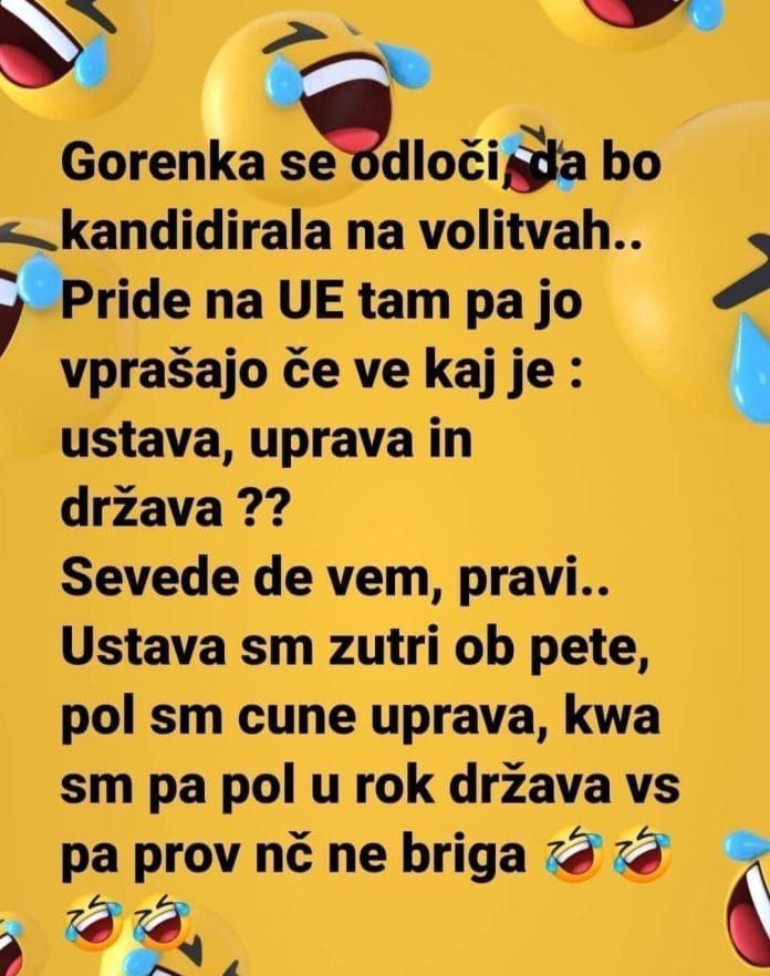 gorenjka se odloči, da bo volila