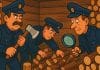 Odlično darilo za rojstni dan 😂 policija-seka-drva