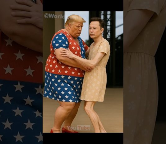 Musk in Trump objeta plešeta