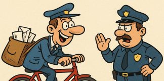 policist-in-poštar