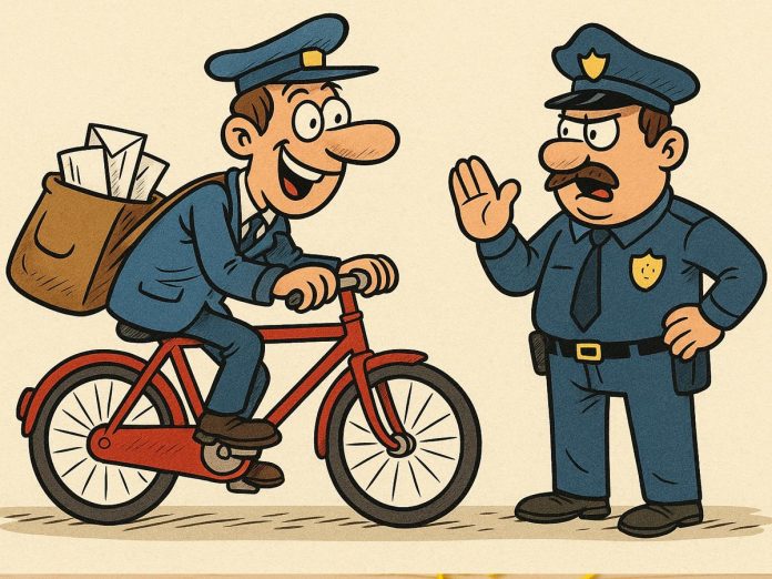 policist-in-poštar