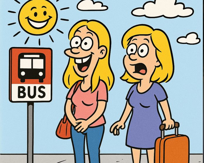 blondinki-čakata-na-bus