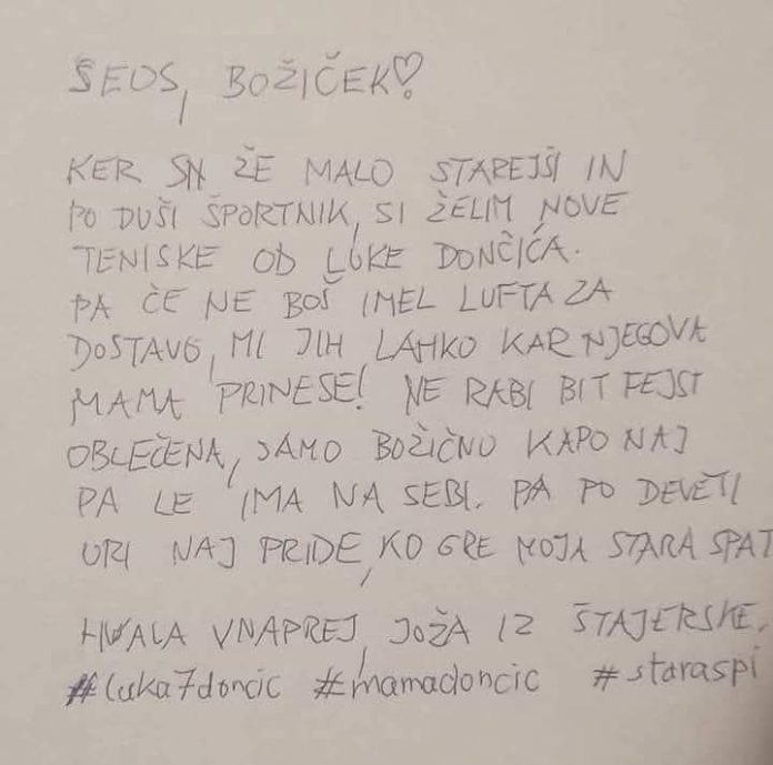 pismo božičku